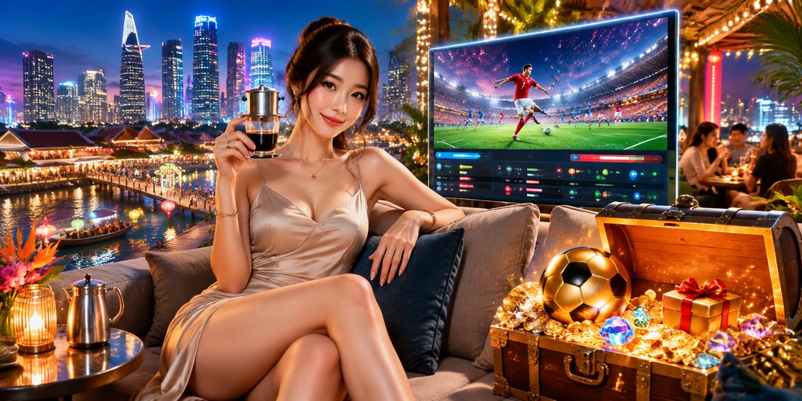 Người dùng tại TP.HCM kiểm tra tiền thưởng và cá cược trong quán cà phê